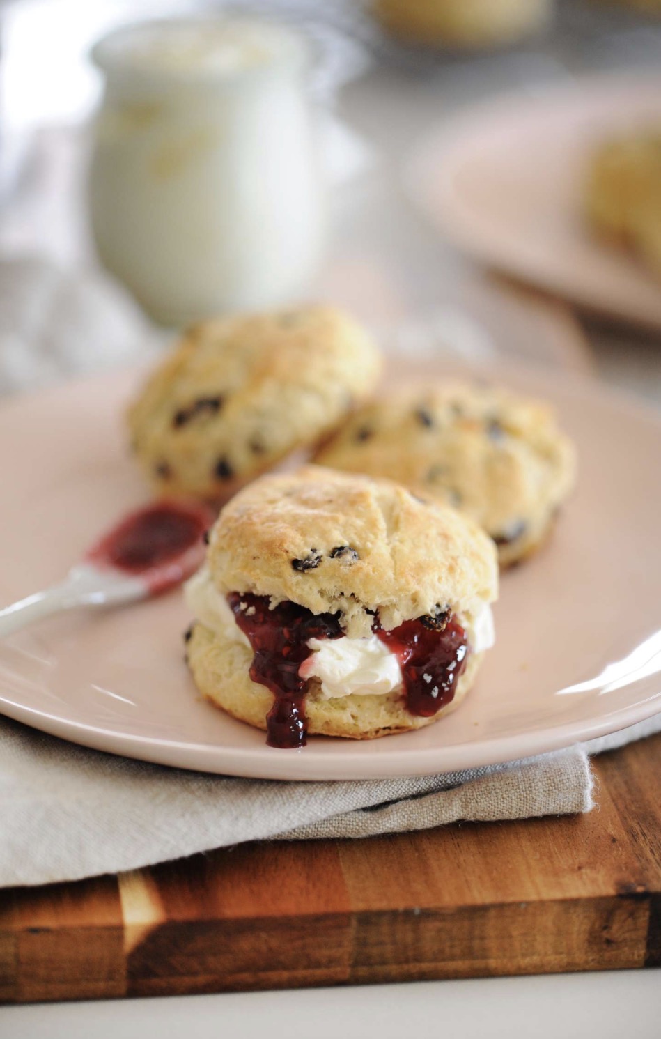 Irish Acres scone served with cream and preserves